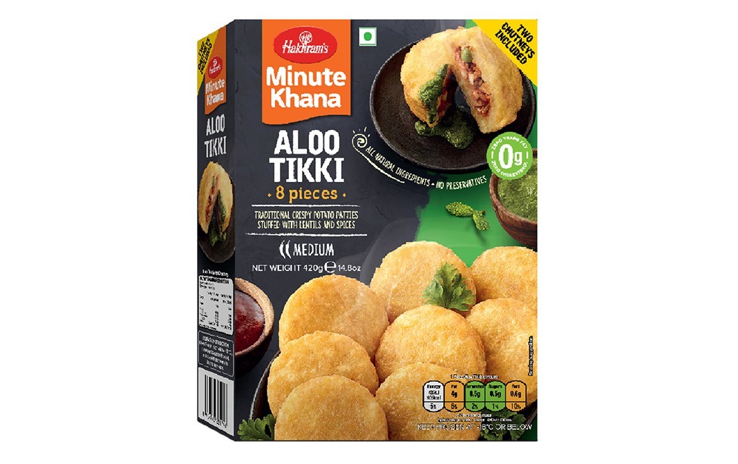 Haldiram's Minute Khana Aloo Tikki    Pack  420 grams
